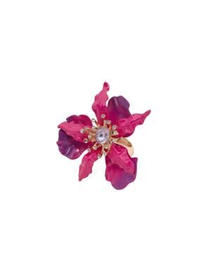 Betsey Johnson Gold Plated Floral Ring